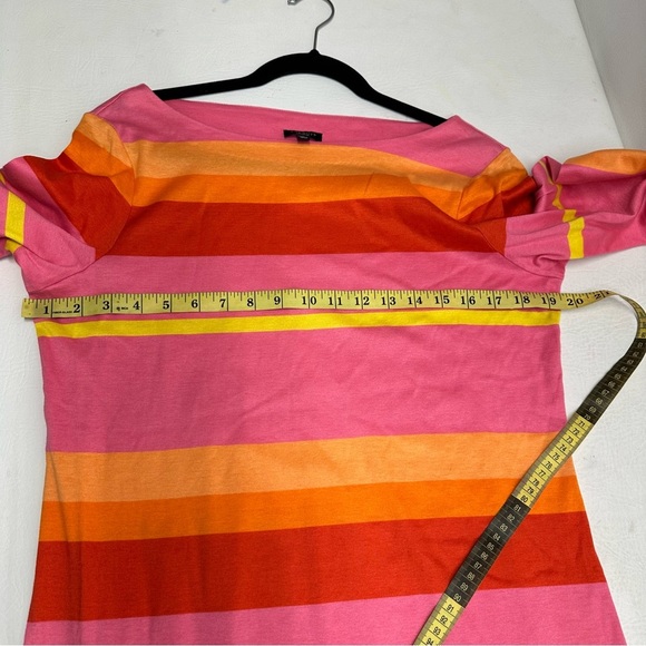 Talbots Tshirt Colorful Striped Dress size M - Picture 5 of 8